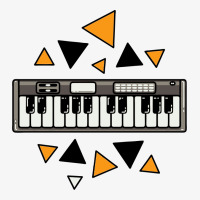 Music,keyboard,electronic,piano,triangle,reflections,cute,vectorart, Ladies Fitted T-shirt | Artistshot