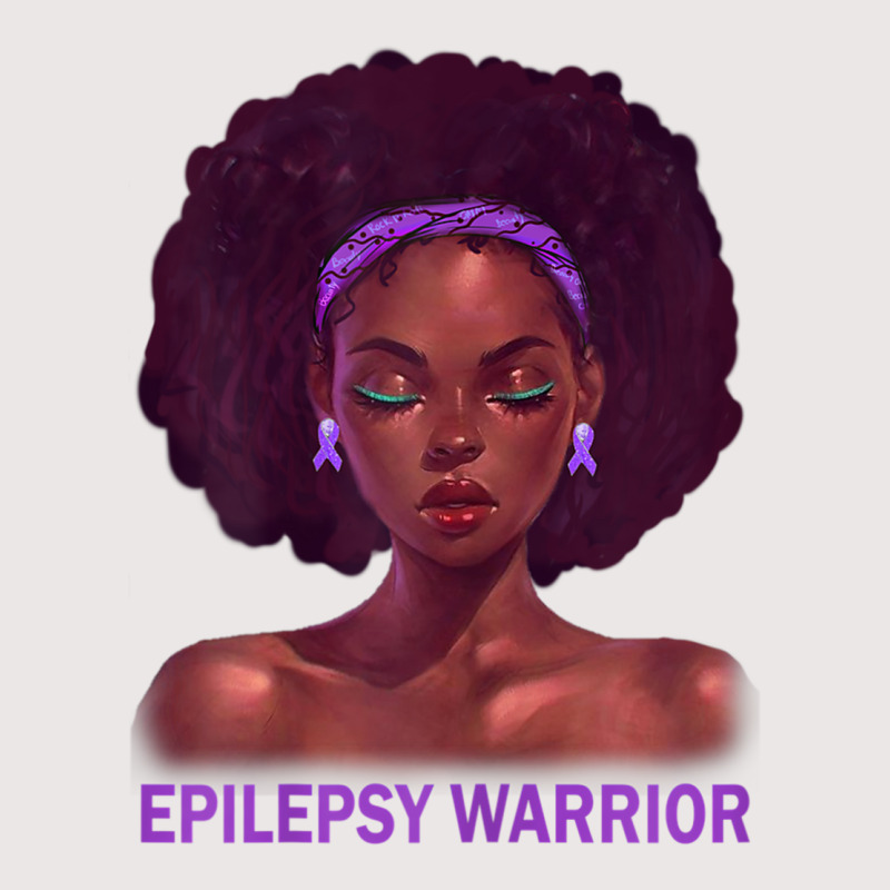 Womens Afro African American Black Woman Epilepsy Warrior T Shirt Pocket T-shirt | Artistshot