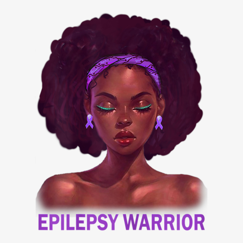 Womens Afro African American Black Woman Epilepsy Warrior T Shirt Champion Hoodie | Artistshot