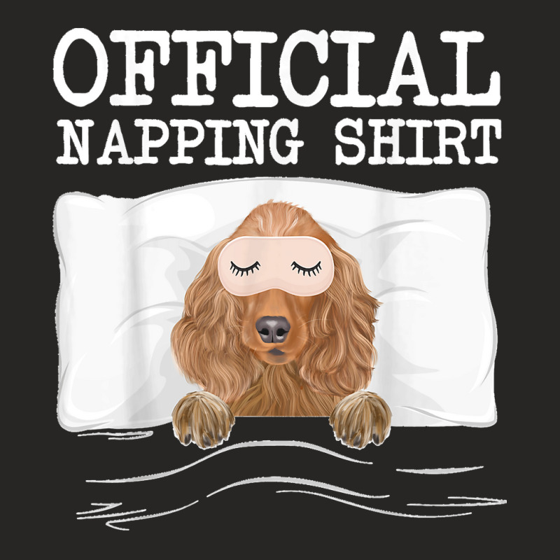 Funny Official Napping Sleeping Cocker Spaniel Ladies Fitted T-Shirt by EaglesonBonnie | Artistshot