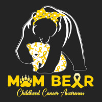 Mama Bear Childhood Cancer Awareness Month Gold Ribbon 153 3/4 Sleeve Shirt | Artistshot