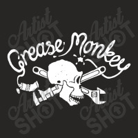 Grease Monkey Skull Crossbones Ladies Fitted T-shirt | Artistshot