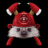 Firefighter Hedgehog Fireman Boys Kids Fire Rescue Animal 264 Adjustable Cap | Artistshot