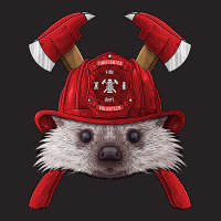 Firefighter Hedgehog Fireman Boys Kids Fire Rescue Animal 264 Vintage Cap | Artistshot