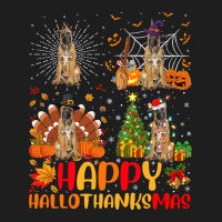 Halloween Thanksgiving Christmas Malinois Dog Hallothanksmas Classic T-shirt | Artistshot