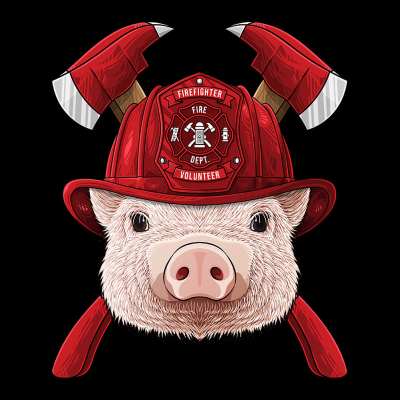 Firefighter Pig Fireman Boys Kids Fire Rescue Farm Animal 249 Zipper Hoodie by peafowl | Artistshot