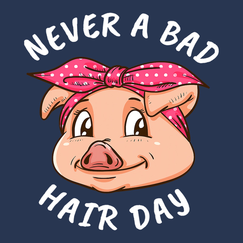 Never A Bad Hair Day Pig Lover Women Swine Pig 104 Men Denim Jacket by MichaelAkins | Artistshot