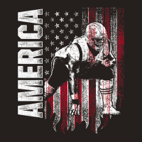 Football Lineman America Flag Offensive Defensive Player Tank Top | Artistshot