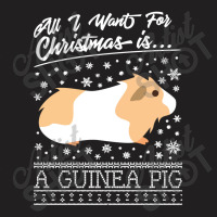 Christmas Is A Guinea Pig Knit T-shirt | Artistshot