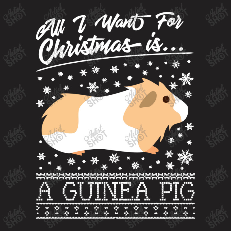 Christmas Is A Guinea Pig Knit T-shirt | Artistshot