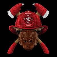 Firefighter Giraffe Fireman Boys Kids Fire Rescue Animal 266 Cropped Hoodie | Artistshot