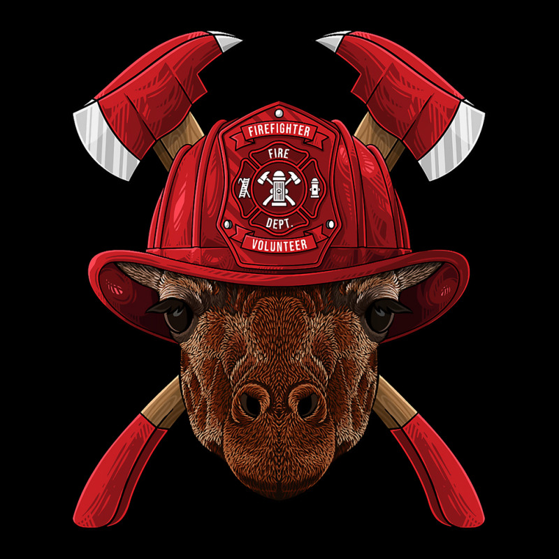 Firefighter Giraffe Fireman Boys Kids Fire Rescue Animal 266 Cropped Hoodie by peafowl | Artistshot