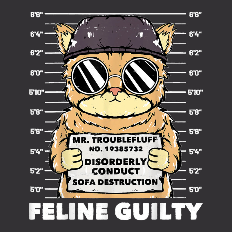 Funny Cat  Feline Guilty  Guilty Cat Trouble Fluff Mugshot Vintage Short | Artistshot