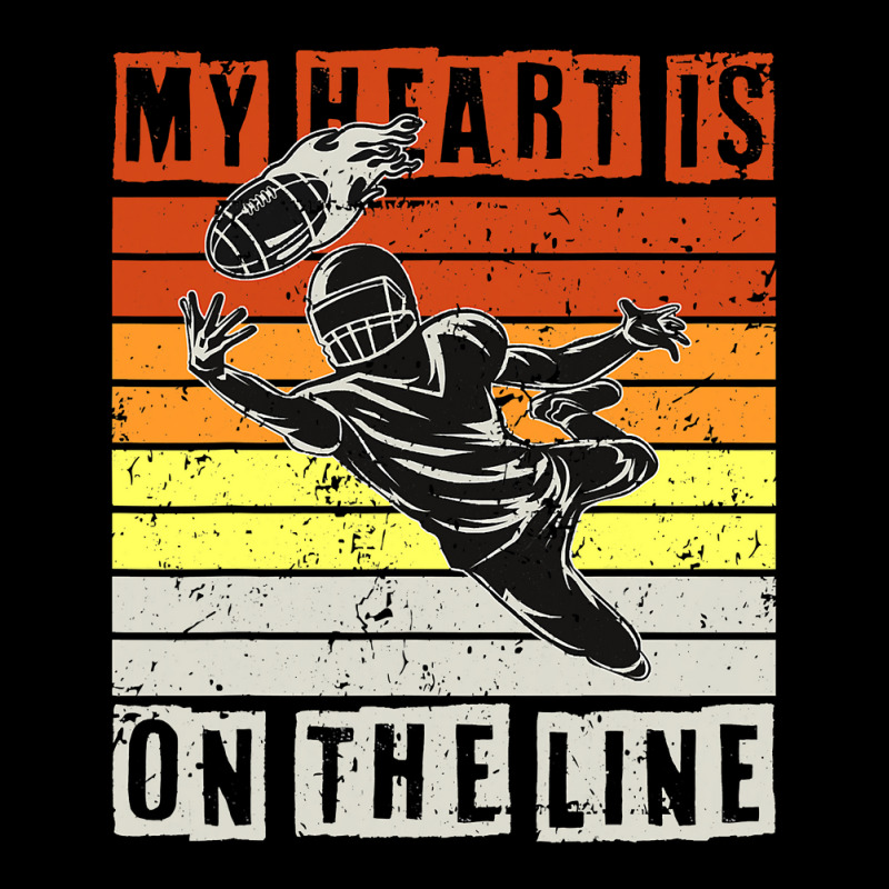 American Football My Heart Is On The Line V-Neck Tee by pester | Artistshot