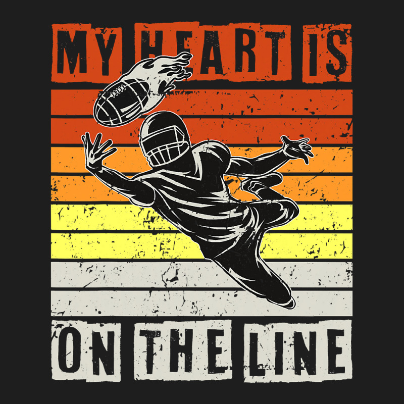 American Football My Heart Is On The Line Classic T-shirt by pester | Artistshot