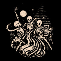 Halloween T  Shirt Skeletons Dancing Around A Fire Under The Moon T  S Baby Tee | Artistshot