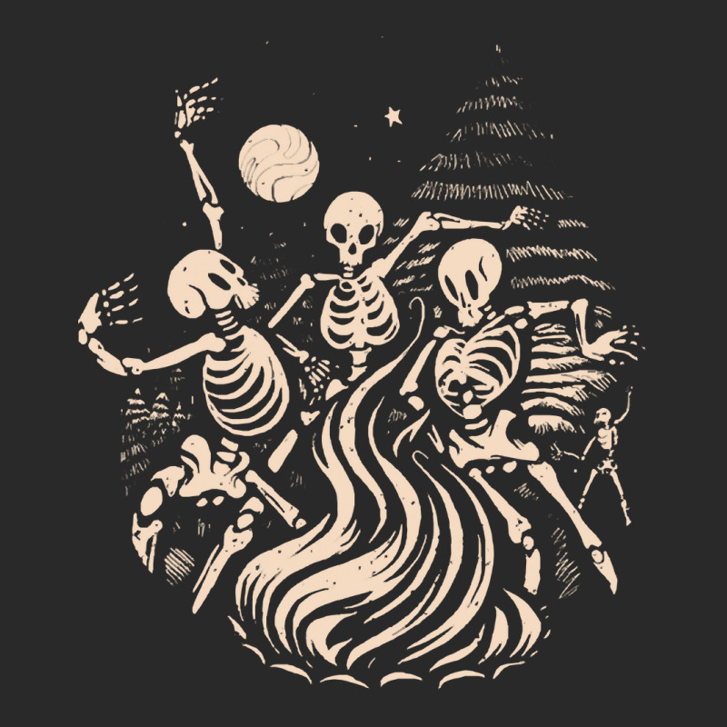 Halloween T  Shirt Skeletons Dancing Around A Fire Under The Moon T  S Toddler T-shirt by sutevapor | Artistshot