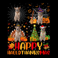 Halloween Christmas Australian Cattle Dog Hallothanksmas Pocket T-shirt | Artistshot