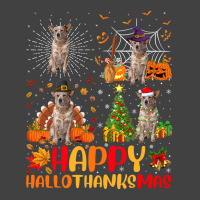 Halloween Christmas Australian Cattle Dog Hallothanksmas Vintage T-shirt | Artistshot