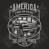 America Runs On Diesel Truck Ladies Fitted T-shirt | Artistshot