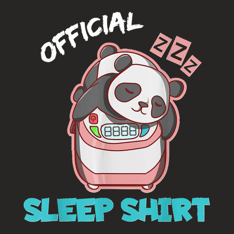 Funny Exercise Extra Rice Panda Pun Lazy Official Sleep Ladies Fitted T-Shirt by WirtzRichard | Artistshot