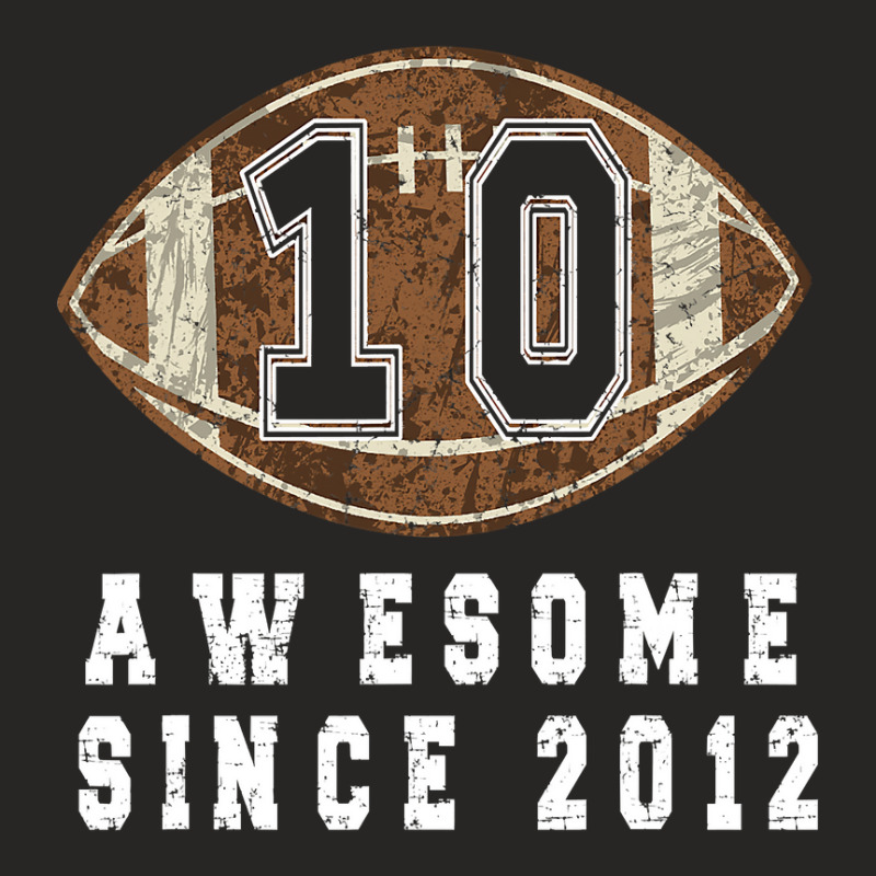 10th Birthday Football Boy Born In 01 Football Player Ladies Fitted T-Shirt by pester | Artistshot