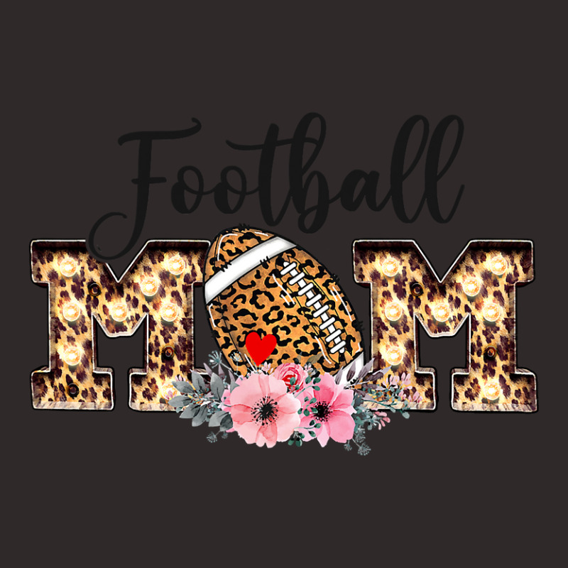 Football Mom Funny Leopard Floral Football Lovers Racerback Tank by pester | Artistshot