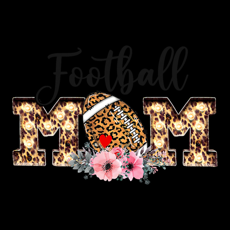 Football Mom Funny Leopard Floral Football Lovers Maternity Scoop Neck T-shirt by pester | Artistshot