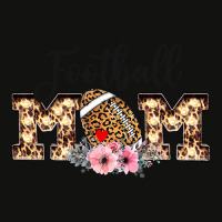 Football Mom Funny Leopard Floral Football Lovers Scorecard Crop Tee | Artistshot