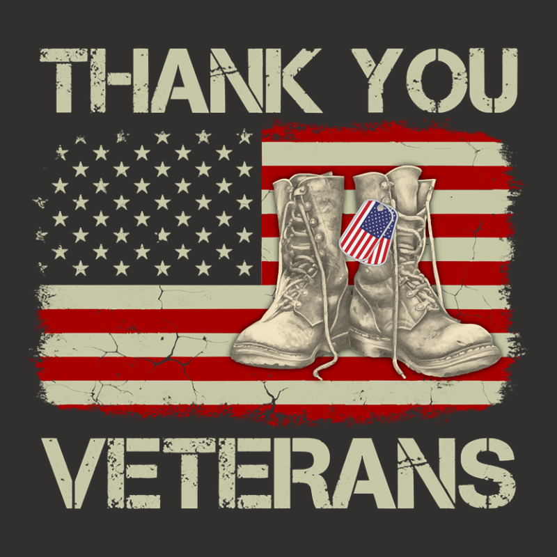 Thank You Veterans Combat Boots Veteran Day American Flag Champion Hoodie by bakien89 | Artistshot