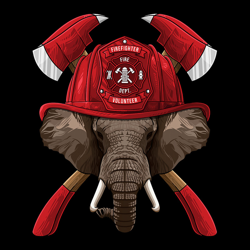 Firefighter Elephant Fireman Boys Kids Fire Rescue Animal 254 Women's V-Neck T-Shirt by peafowl | Artistshot