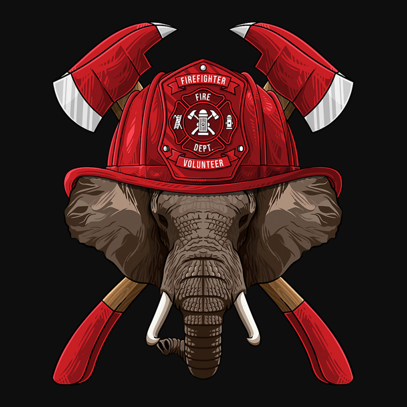 Firefighter Elephant Fireman Boys Kids Fire Rescue Animal 254 Crop Top by peafowl | Artistshot