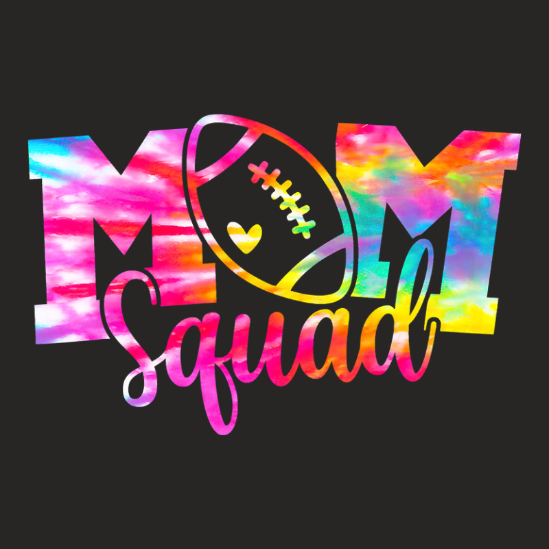 Tie Dye Football Mom Squad Senior Mom Shirt Ladies Fitted T-Shirt by pester | Artistshot