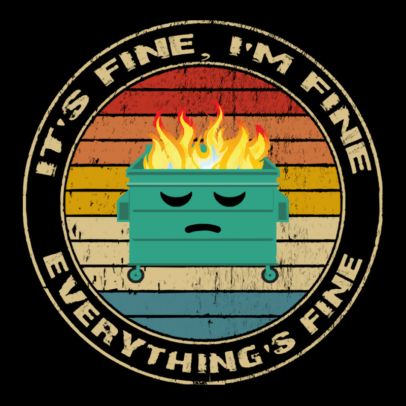 Its Fine Im Fine Everythings Fine T  Shirt It's Fine, I'm Fine, Everyt Adjustable Cap | Artistshot