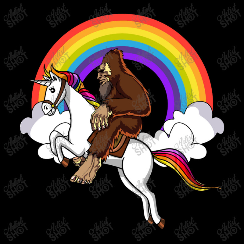 Bigfoot Riding Unicorn Pocket T-shirt | Artistshot