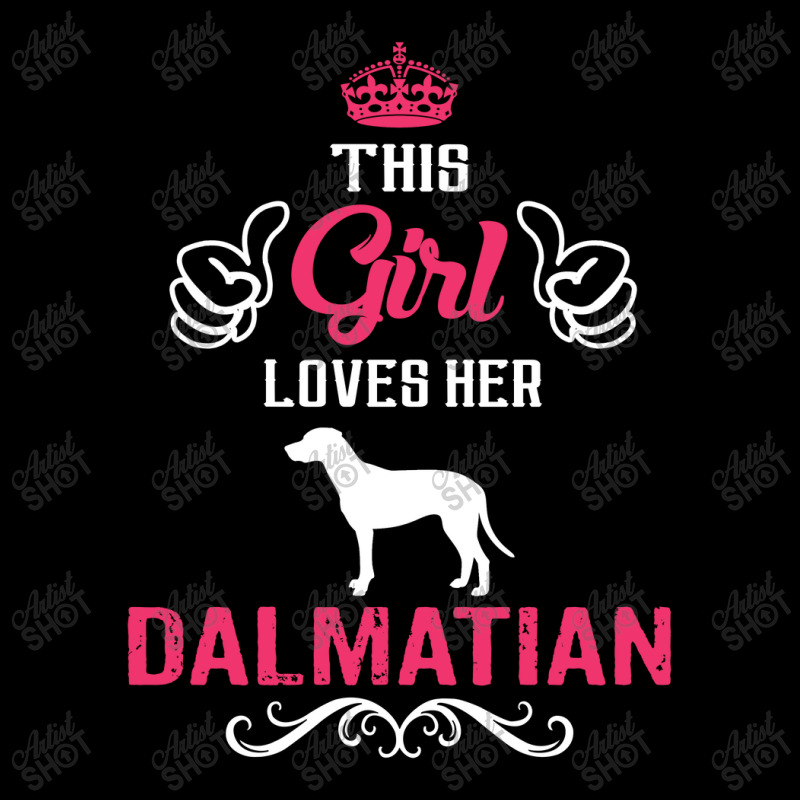 This Girl Loves Her Dalmatian. Cool Gift Zipper Hoodie | Artistshot