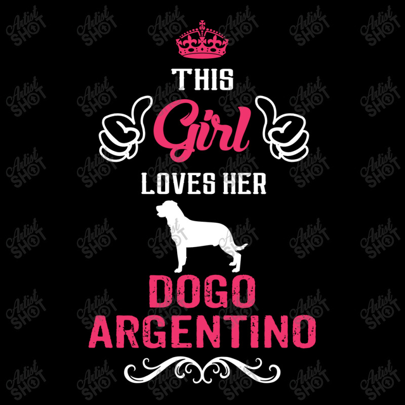 This Girl Loves Her Dogo Argentino. Cool Gift Zipper Hoodie | Artistshot