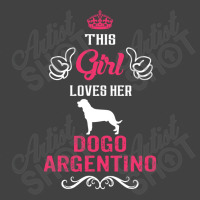 This Girl Loves Her Dogo Argentino. Cool Gift Vintage T-shirt | Artistshot