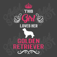 This Girl Loves Her Golden Retriever. Cool Gift Vintage T-shirt | Artistshot