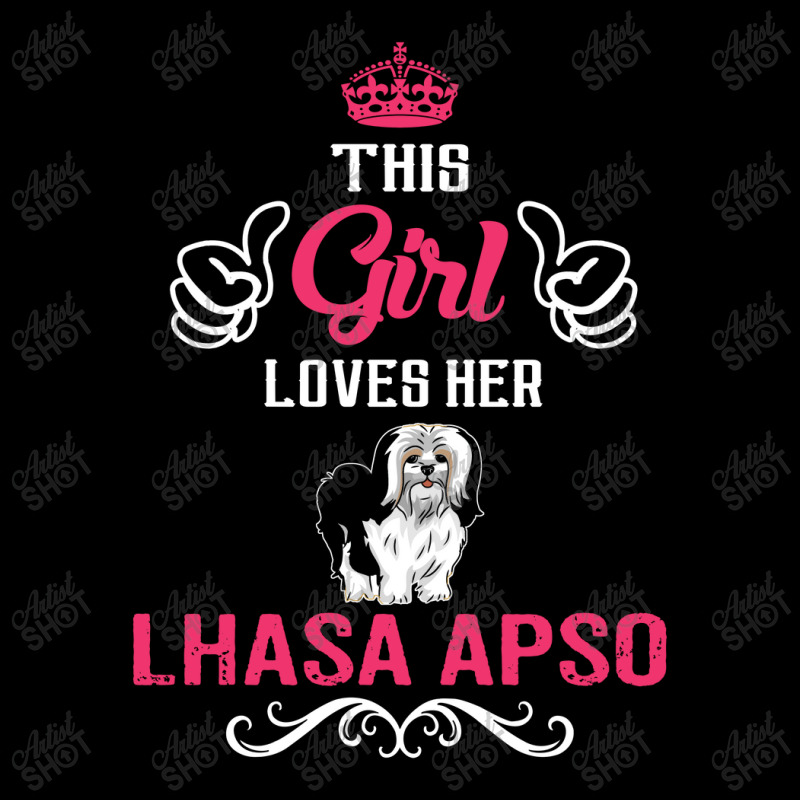 This Girl Loves Her Lhasa Apso. Cool Gift Zipper Hoodie | Artistshot