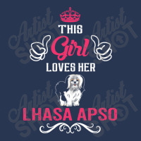 This Girl Loves Her Lhasa Apso. Cool Gift Men Denim Jacket | Artistshot