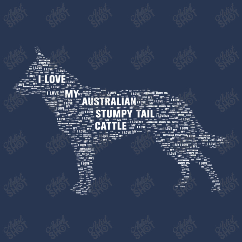 I Love My Australian Stumpy Tail Cattle Dog. Funny Gift Ladies Denim Jacket | Artistshot