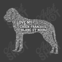 I Love My Chien Fran3ais Blanc Et Noir. Funny Gift Men's Polo Shirt | Artistshot