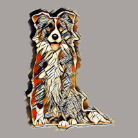 Border Dog Isolated Happy Racerback Tank | Artistshot