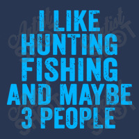 Funny I Like Hunting Fishing Ladies Denim Jacket | Artistshot