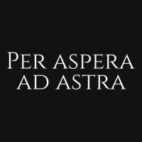 Inspiring Classical Latin Quote Saying   Per Aspera Ad Astra T Shirt Scorecard Crop Tee | Artistshot