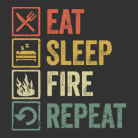 Fire T  Shirt Funny Eat Sleep Fire Repeat Retro Vintage Gift T  Shirt Baby Bodysuit | Artistshot