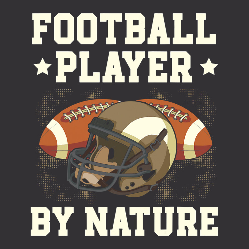 Football Player By Nature American Rugby Coach Gameday Sport Vintage Hoodie And Short Set by pester | Artistshot