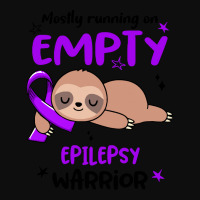 Epilepsy Awareness T  Shirt Mostly Running On Empty Epilepsy Warrior T Crop Top | Artistshot