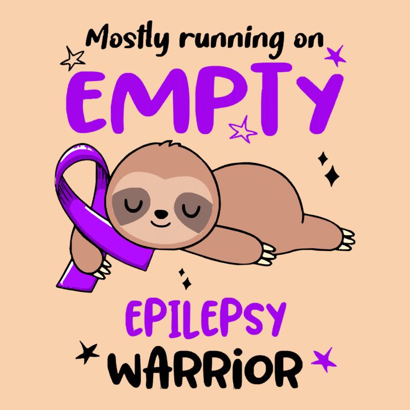 Epilepsy Awareness T  Shirt Mostly Running On Empty Epilepsy Warrior T Cropped Hoodie by blossomparkour | Artistshot